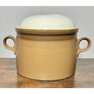 VGT RARE Mikasa Potters Art Ben Seibel 3Qt Buckskin Brown Covered Casserole